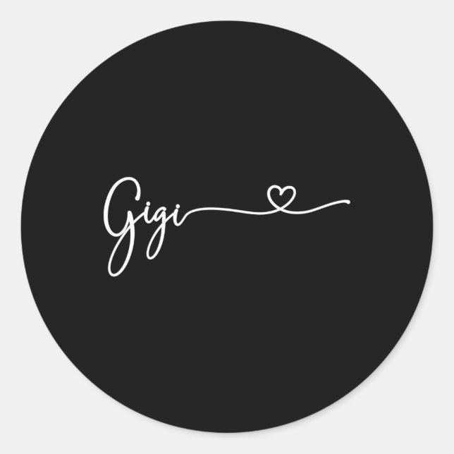 Adesivo Redondo Gigi Para Dia de as mães Da Avó (Frente)