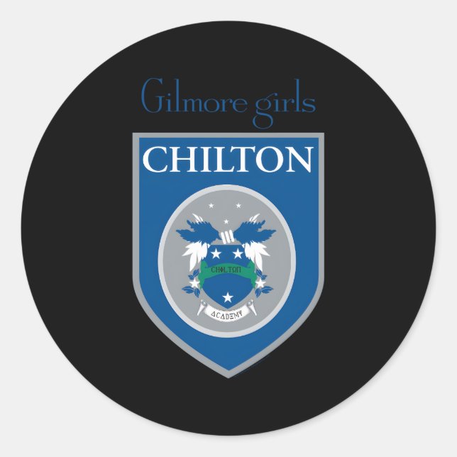 Adesivo Redondo Gilmore Chilton Crest (Frente)