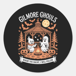 Adesivo Redondo Gilmore Ghouls Onde Você Assomina10