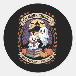 Adesivo Redondo Gilmore Ghouls Onde Você Assomina12