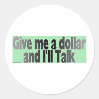 Adesivo Redondo gimmie_dólar