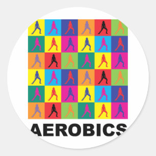 Adesivo Redondo Ginástica aeróbica
