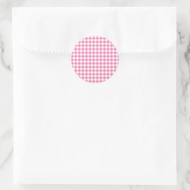Adesivo Redondo Ginga Clássica Fuchsia (Bolsa)
