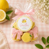 Ginga de laço rosa limão