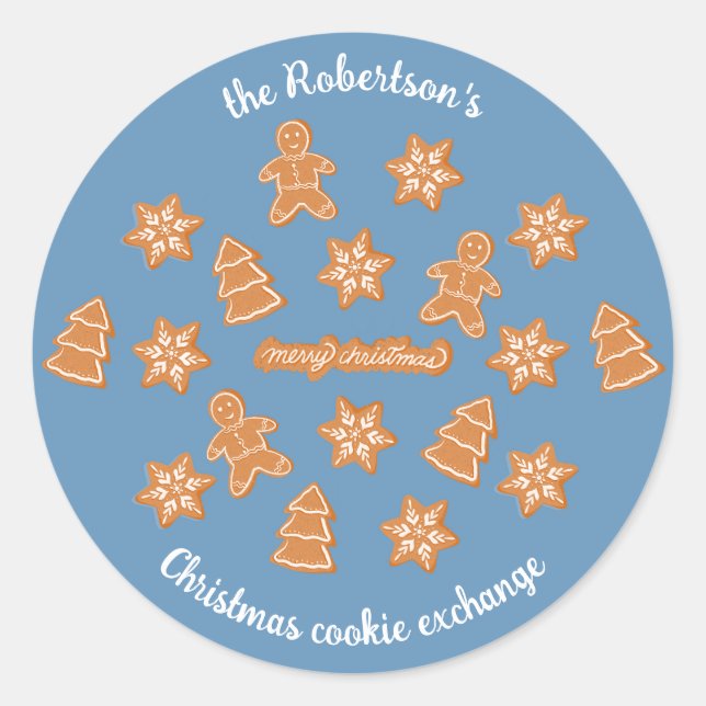 Adesivo Redondo Gingercake Cookies Classic Round Sticker (Frente)