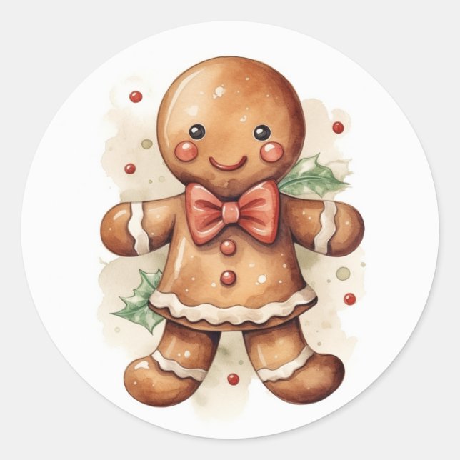 Adesivo Redondo Gingercake Cookies Stickers (Frente)