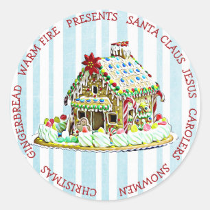 Adesivo Redondo Gingercake House Bonito Stick