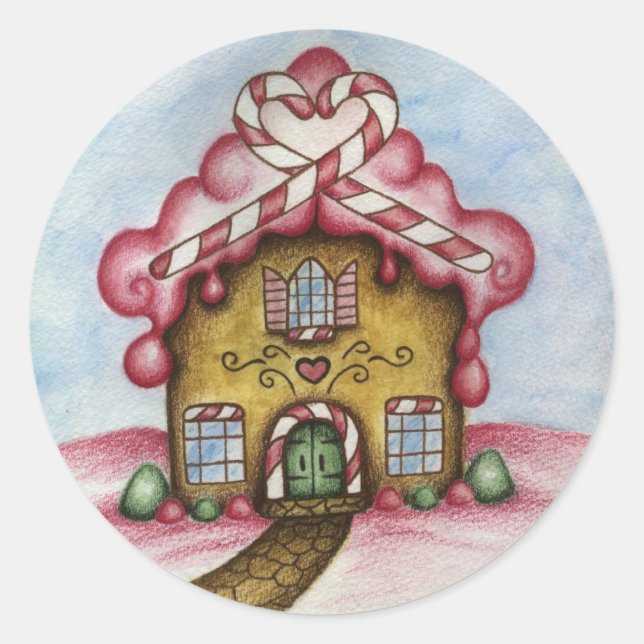 Adesivo Redondo Gingercake House Sticker (Frente)