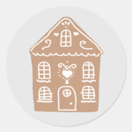 Adesivo Redondo Gingercake house Village Classic Round Sticker