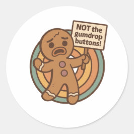 Adesivo Redondo Gingy Cookie Sticker