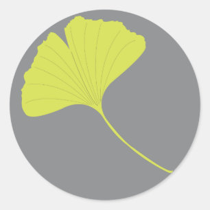 Adesivo Redondo Ginkgo Sticker