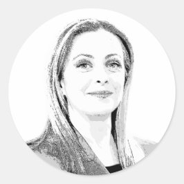 Adesivo Redondo Giorgia Meloni