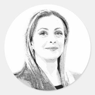 Adesivo Redondo Giorgia Meloni
