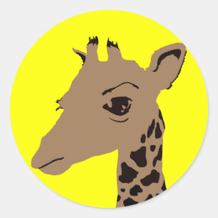 Adesivo Redondo girafa