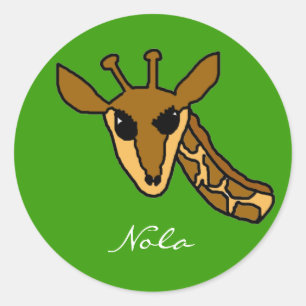 Adesivo Redondo girafa, Nola