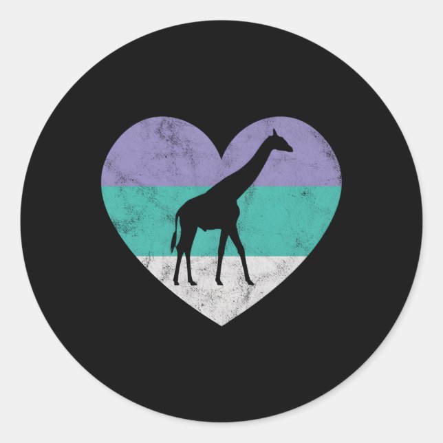 Adesivo Redondo Girafa para (Frente)