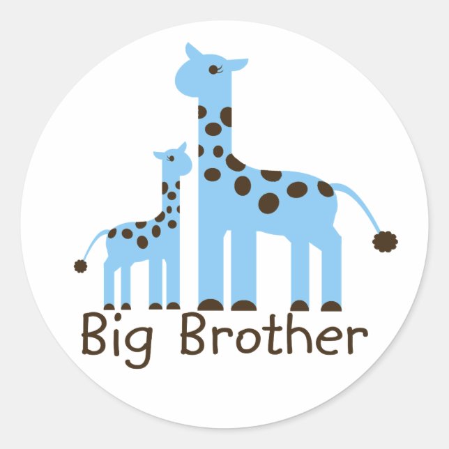 Adesivo Redondo Giraffe Big Brother (Frente)