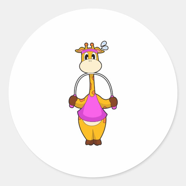 Adesivo Redondo Giraffe Malhação Rope (Frente)