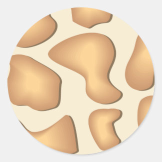 Adesivo Redondo Giraffe Sticker