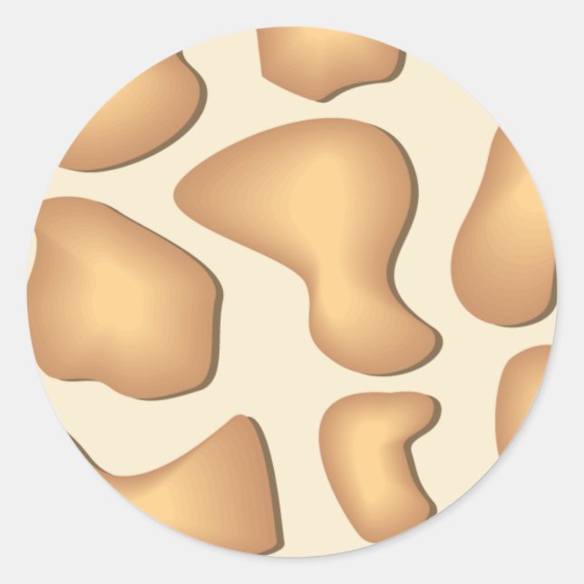 Adesivo Redondo Giraffe Sticker (Frente)