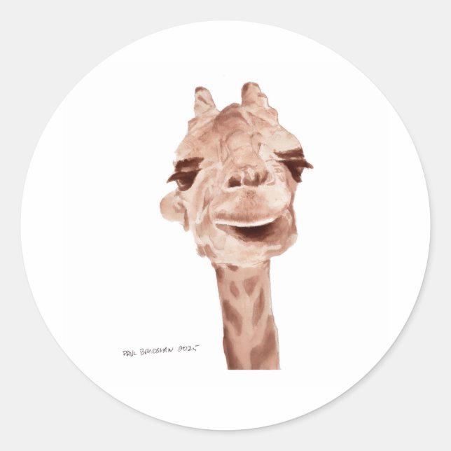Adesivo Redondo giraffe sticker (Frente)