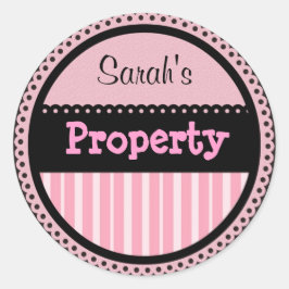 Adesivo Redondo Girlie Stickers Personalizados