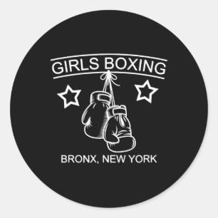 Adesivo Redondo Girls Boxing Bronx Ny Rachel Costume