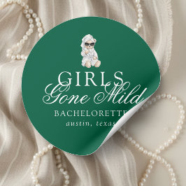 Adesivo Redondo Girls Gone Mild Spa Bear Bachelorette
