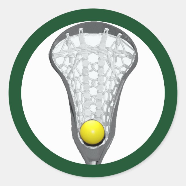 Adesivo Redondo Girls Lacrosse Classic Round Sticker (Frente)