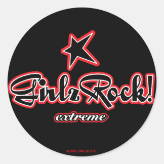 Adesivo Redondo GirlzRock! Logotipo Extreme