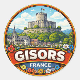 Adesivo Redondo Gisors França