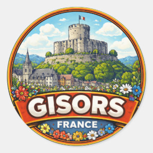 Adesivo Redondo Gisors França