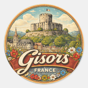 Adesivo Redondo Gisors França