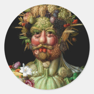 Adesivo Redondo Giuseppe Arcimboldo - Vertumnus