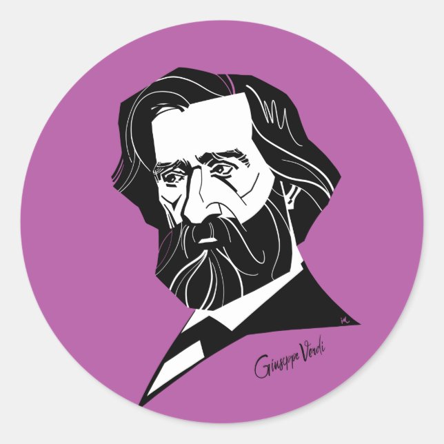 Adesivo Redondo Giuseppe Verdi (Frente)