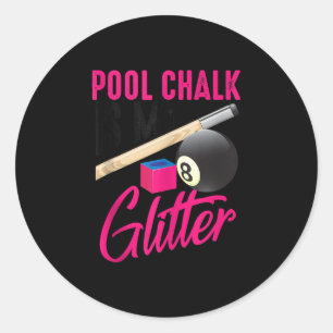 Adesivo Redondo Giz De Piscina Bonito É Meu Engraçado Jogo De Joga