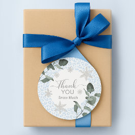 Adesivo Redondo Glacier Leopard Print Pattern