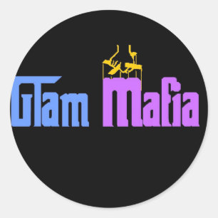 Adesivo Redondo Glam Mafia