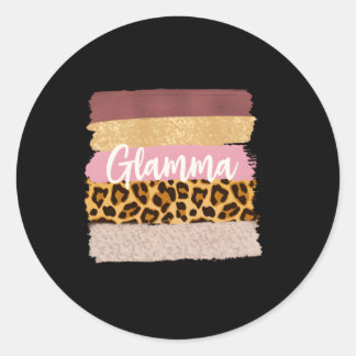 Adesivo Redondo Glamma Glam Mãe Nana Leopard