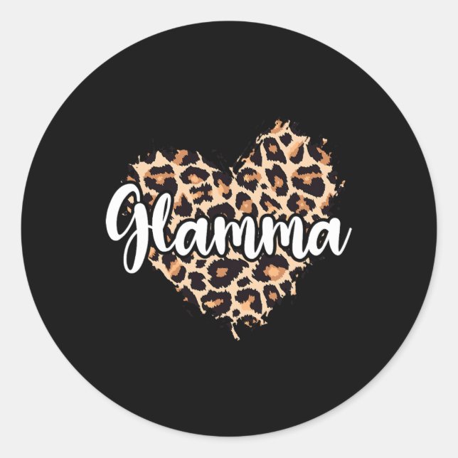 Adesivo Redondo Glamma Leopardo (Frente)