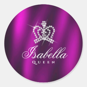Adesivo Redondo Glamor Roxo