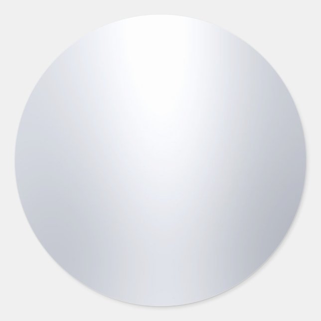 Adesivo Redondo Glamoroso Modelo Branco Prata Falso Elegante Legal (Frente)