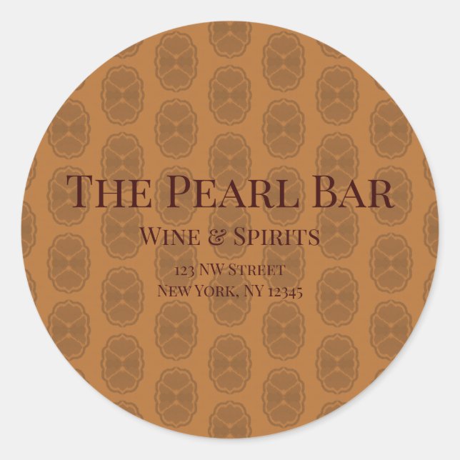 Adesivo Redondo Glamour (Frente)