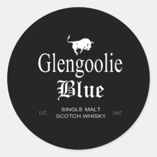 Adesivo Redondo Glengoolie Blue Scotch Whisky