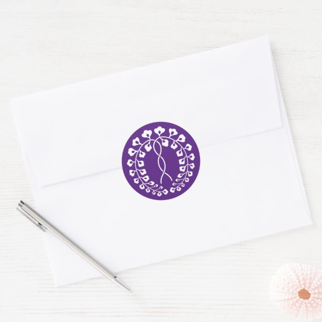 Adesivo Redondo glicínia Ichijo (Envelope)