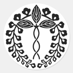 Adesivo Redondo Glicínias de Nijo