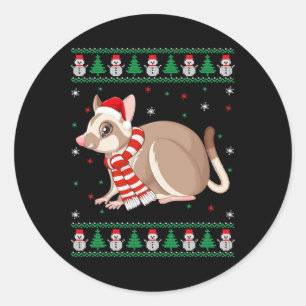 Adesivo Redondo Glider Animal Matando Família Feia Natal
