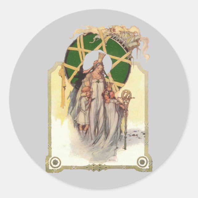 Adesivo Redondo Glinda, Dorothy e Ozma (Frente)