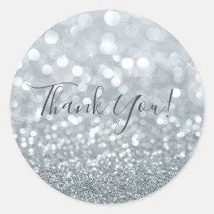 Adesivo Redondo Glitter Bokeh Glam Sweet 16 Party