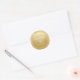 Adesivo Redondo Glitter Dourado de Casamento de 50 Anos Personaliz (Envelope)